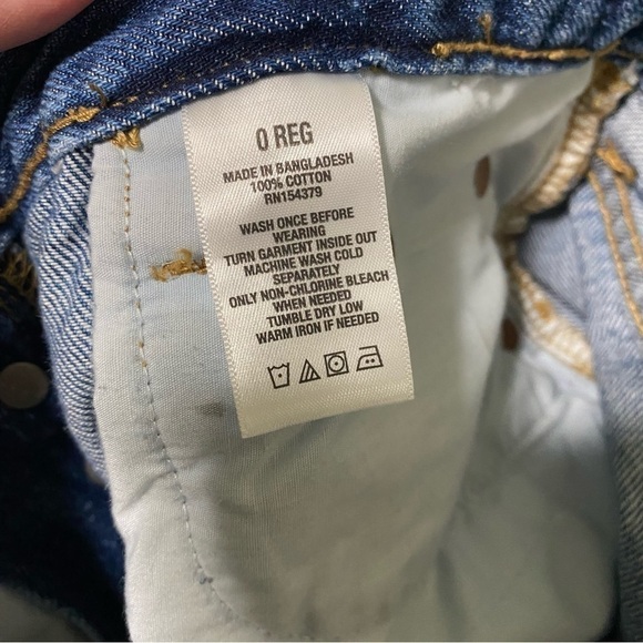 Aeropostale 90’s Baggy shredded destructive jeans size 0 - Picture 9 of 9